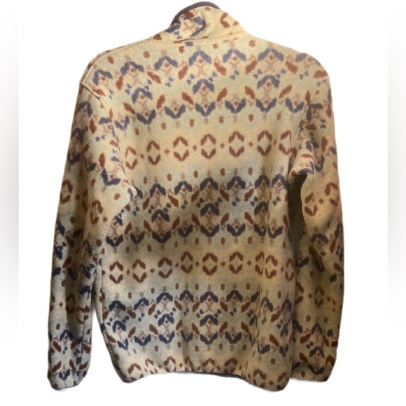 Patagonia Lightweight Synchilla Snap-T Tundra Cluster Big Sky Blue Pullover XS - Picture 3 of 5